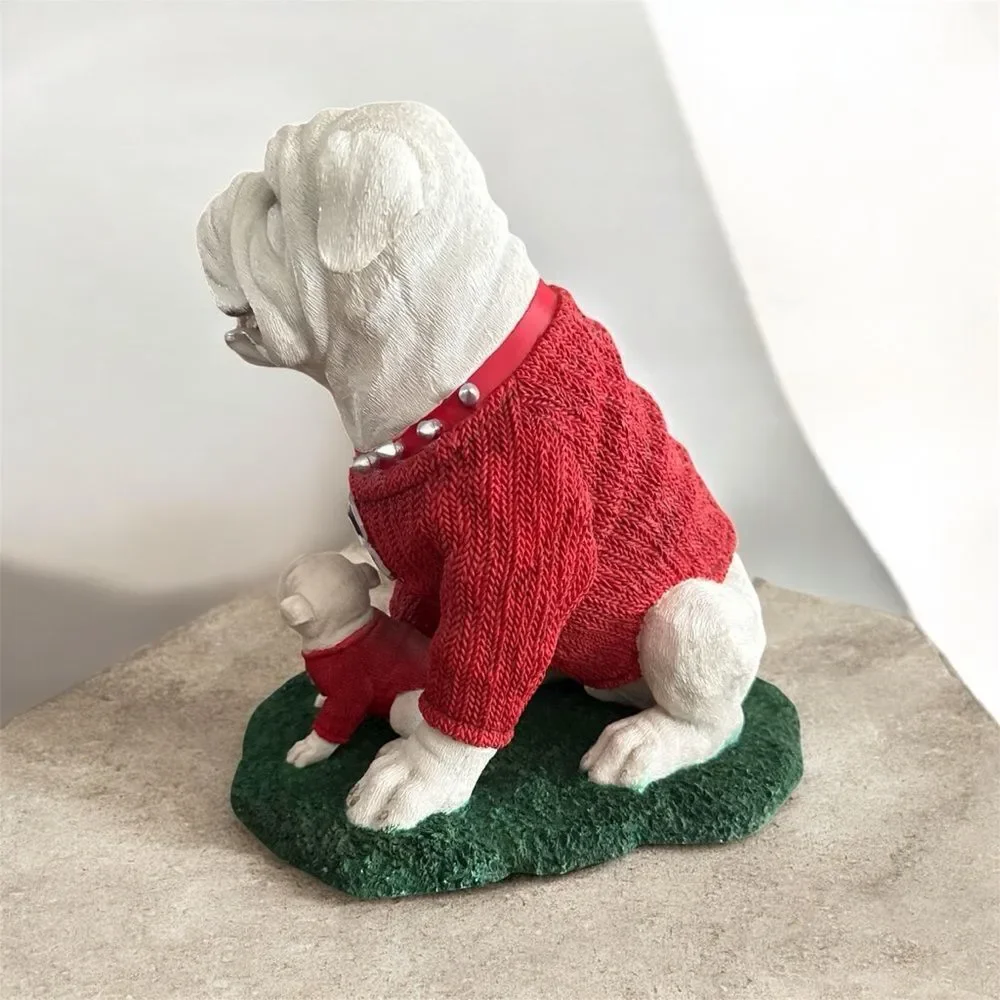 Georgia Bulldogs Proud Father UGA Mascot Ceramic Figurine Extremely Rare